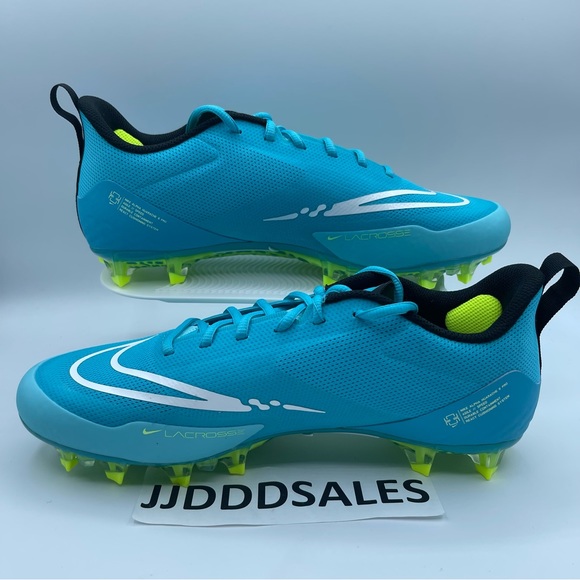 Nike Alpha Huarache 8 Pro LAX Lacrosse Cleats Turquoise CW4439-400 Men’s Sz 11.5 - Picture 2 of 9